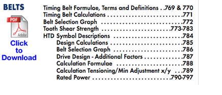 Technical Belts